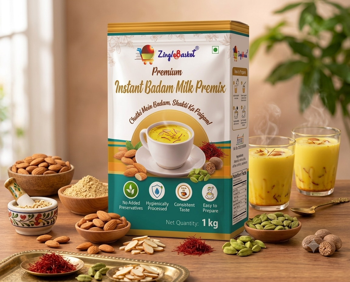 Badam milk premix for kids , man , woman all gender